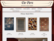 Tablet Screenshot of eng.depers-tapijten.nl